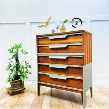Mid Century Modern Highboy/ Two tone Dresser/ Boho | WithLoveFurniture -  Phoenix, AZ | ATTIC