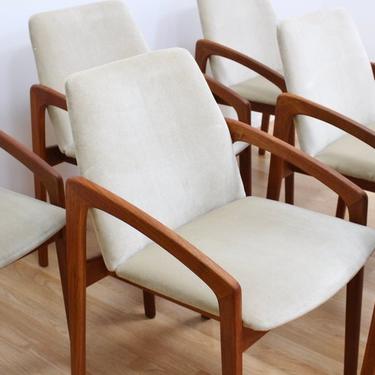 Mid Century  Dining Chairs by Henning Kjernaulf for Korup Stolefabrik of Denmark 