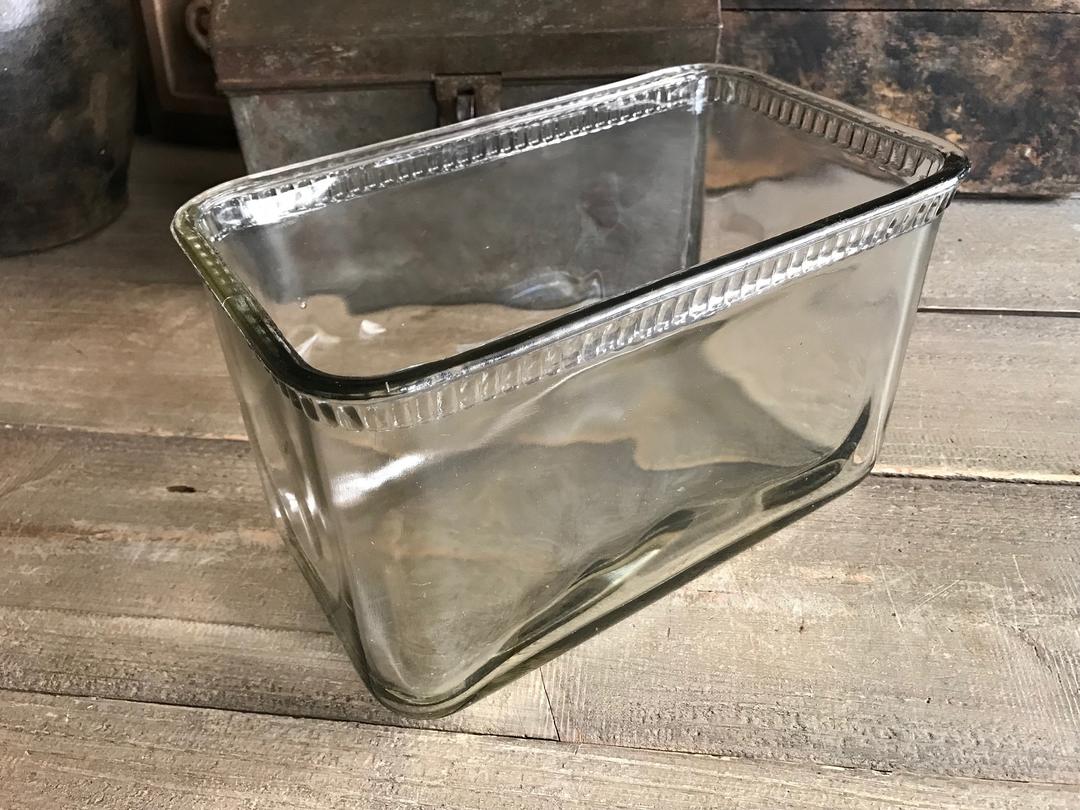 Antique Glass Battery Cover, Car Battery Box, Repurpose Planter