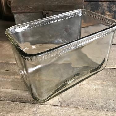 Antique Glass Battery Cover, Car Battery Box, Repurpose Planter