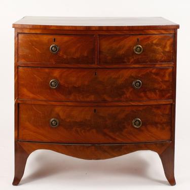 Small mahogany bow front chest