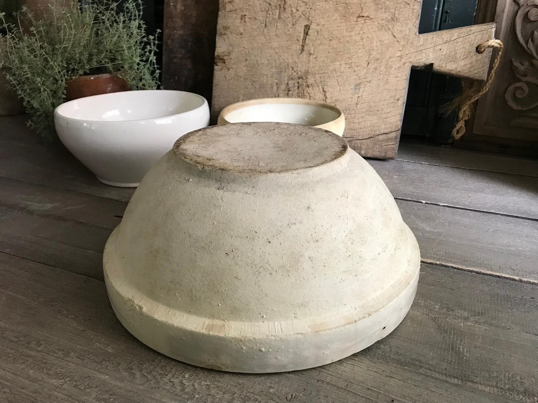 French Mixing Bowl Extra Large Mixing Bowl, Primitive Pottery