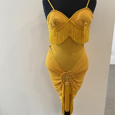 Moschino Couture Tassel Draped Dress