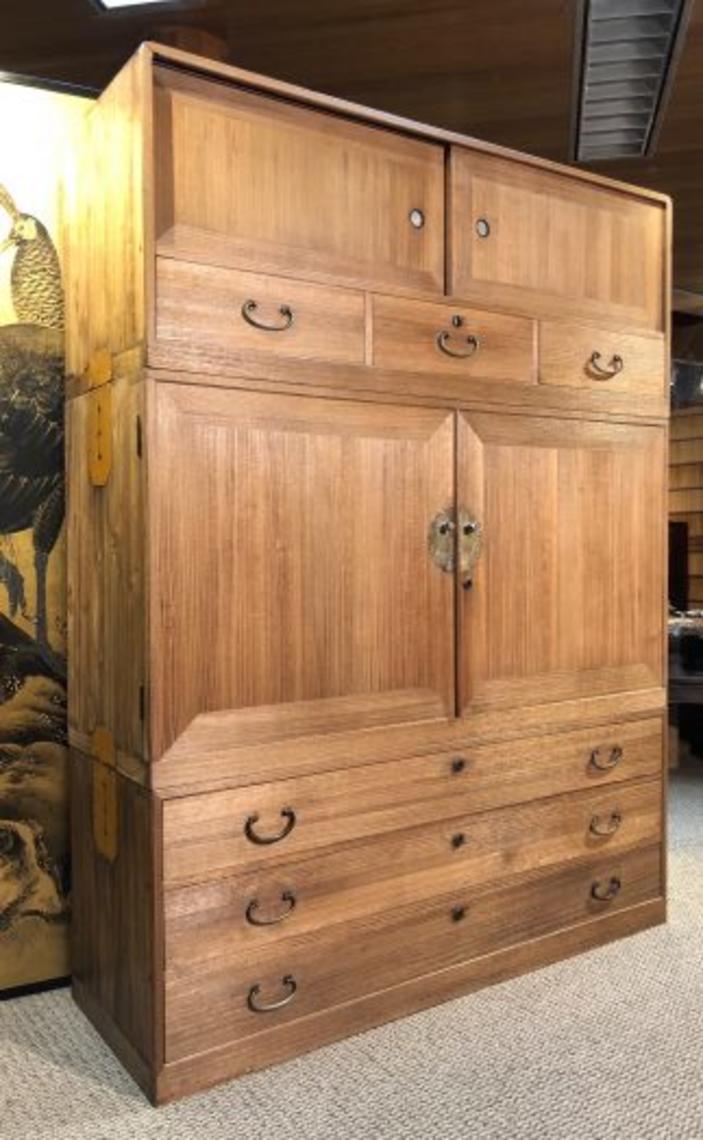 Antique Japanese Kimono Tansu Clothing Chest Kuraya Japanese Antiques