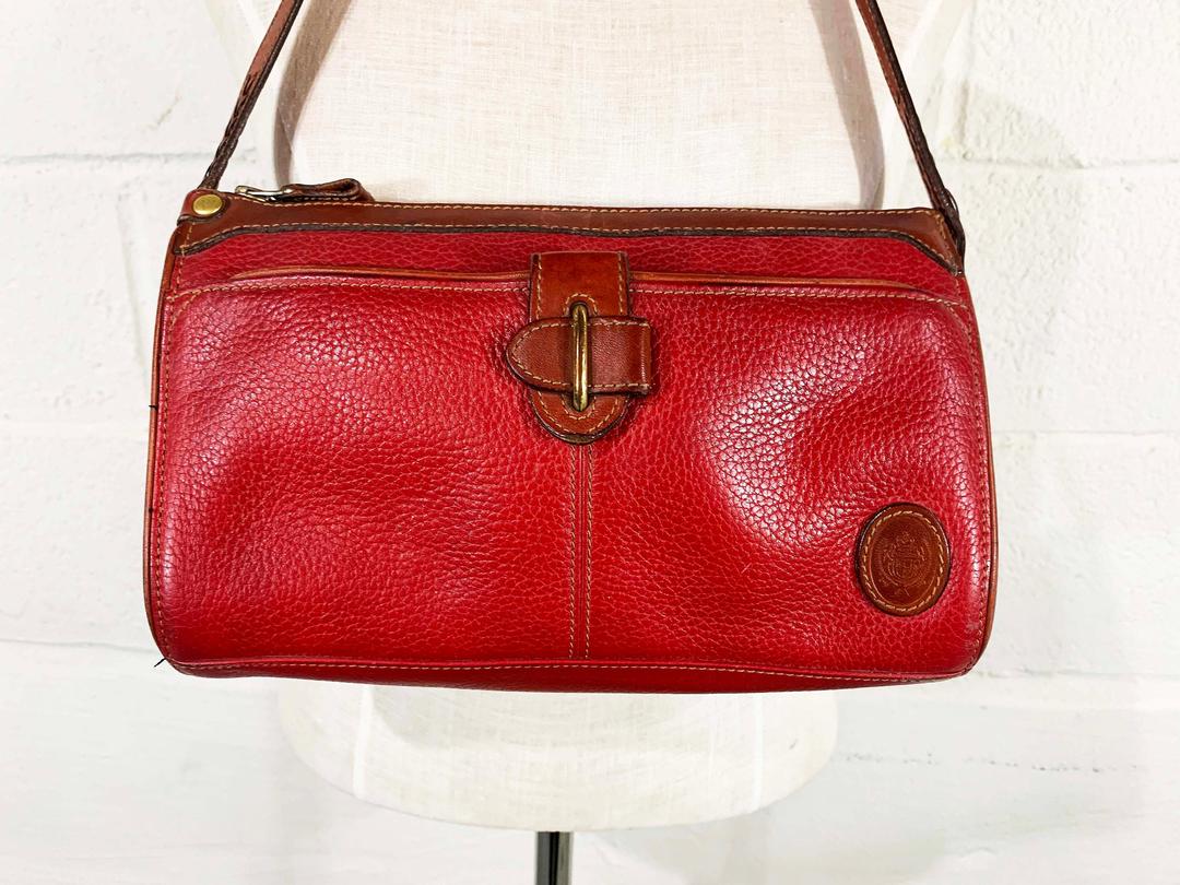 Liz claiborne discount red leather purse