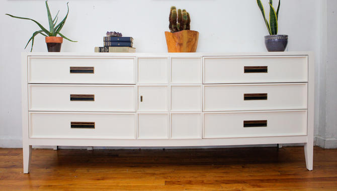 Mid Century Modern Painted Dresser White Modern Dresser Drexel
