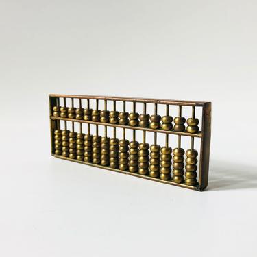 Small Vintage Brass Abacus 