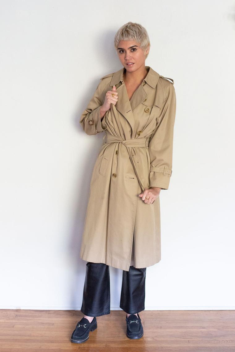 Vintage Burberry Nova Check Artist Graffiti Trench Coat – BOOPVINTAGE