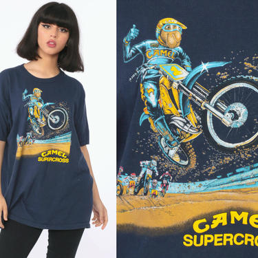 Joe Camel Shirt SUPERCROSS Shirt CAMEL Cigarette TShirt 90s