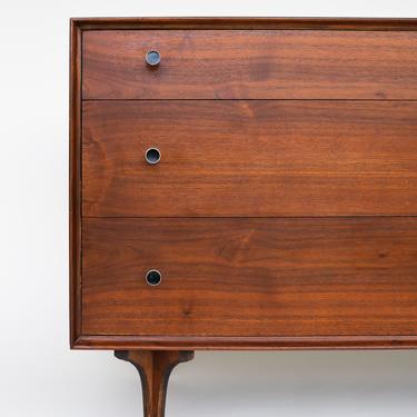 Refinished Mid Century Walnut Dresser by Robert Baron for Glenn