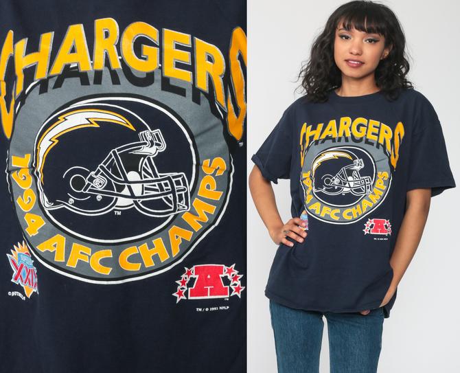 Chargers Football Sweatshirt Shirt Retro Style 90S Vintage Unisex