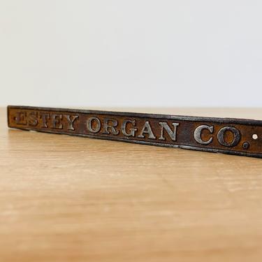 Vintage Original Estey Organ Company Emblem Badge 