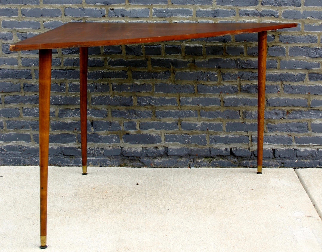 Mid-Century Modern Teak Corner Table | Barefoot Dwelling | Annapolis, MD