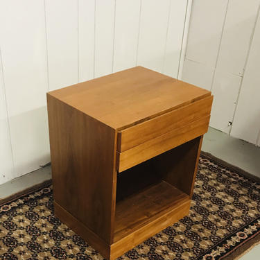 Mid Century Teak Danish Nightstand by Vinde Mobelfabrik 
