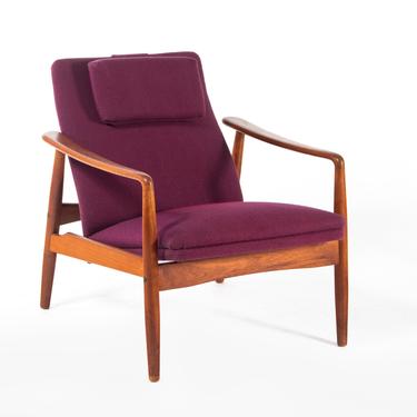 Danish Modern Lounge Chair (Hers) by Soren J. Ladefoged, ca. late 1950s, Denmark 