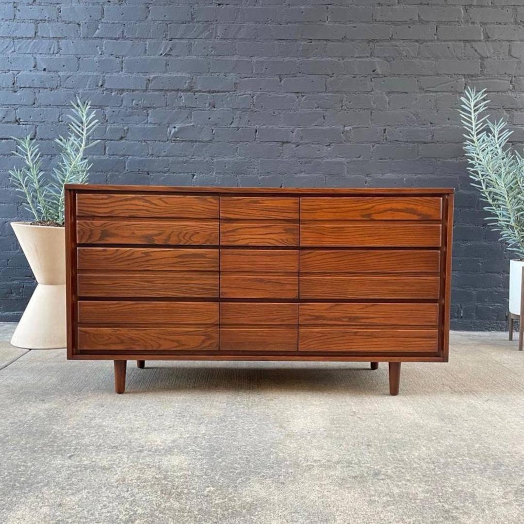 MidCentury Modern Walnut Dresser by LA Period Furniture, c.1960’s