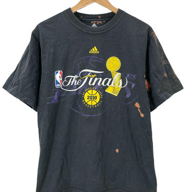 2009-10 Los Angeles Lakers NBA Finals Kobe Distressed T-Shirt Medium
