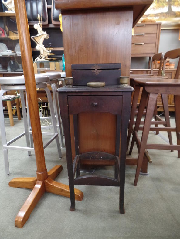 Antique Humidor Stand Peg Leg Vintage Beltsville, MD