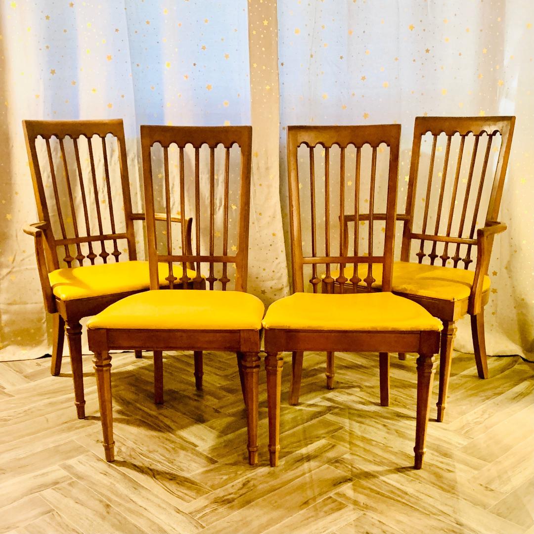 Vintage Mustard Yellow Dining chairs by Drexel OMGaudy Los Angeles, CA