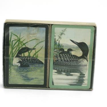 vintage cape shore loon playing cards in box 