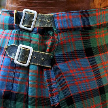 Vintage Scottish Kilt - New Era Scottish Kilt - Wool Plaid Wrap Skirt -  MacDonald Dress Plaid Kilt | FREE SHIPPING 