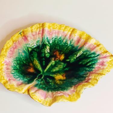 Majolica Begonia Leaf Plate II