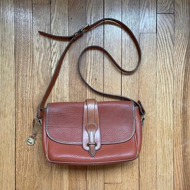 Dooney & Bourke Large Equestrian Bag / All Weather Leather crossbody vintage