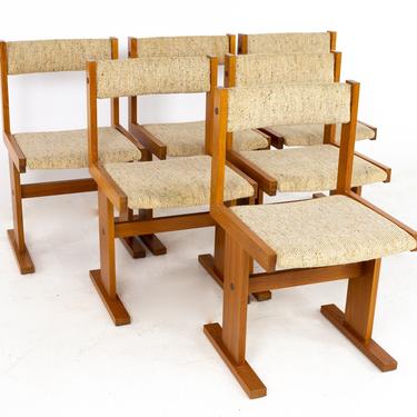 Gangso Mobler Mid Century Teak Dining Chairs - Set of 6 - mcm 