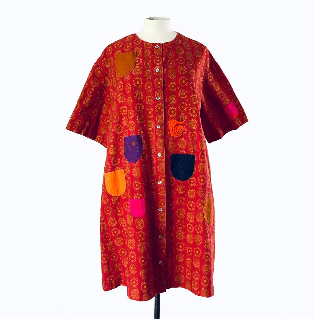 Rare Marimekko Red Kihlatasku Iloinen Takki Dress AS IS 38/10 M 1960 |  Temple of Vintage | Austin, TX