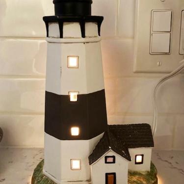 Vintage Lefton 1992 Montauk Point 1797 Lighthouse Lamp 00884 by LeChalet