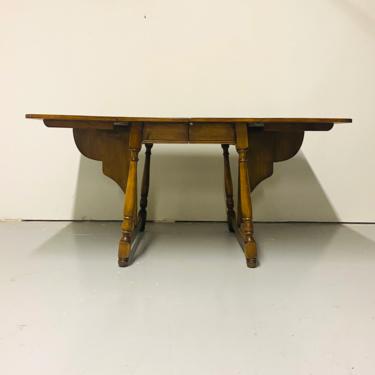 Tell City Drop Leaf Table, Colonial Style Drop Leaf Dining Table 