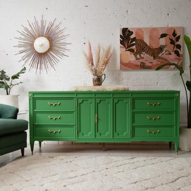 green emerald velvet dress Emerald Green Bedroom Dresser Set – VillelasCo Furniture