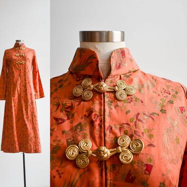 Vintage Heavy Cotton Cheongsam Dress 