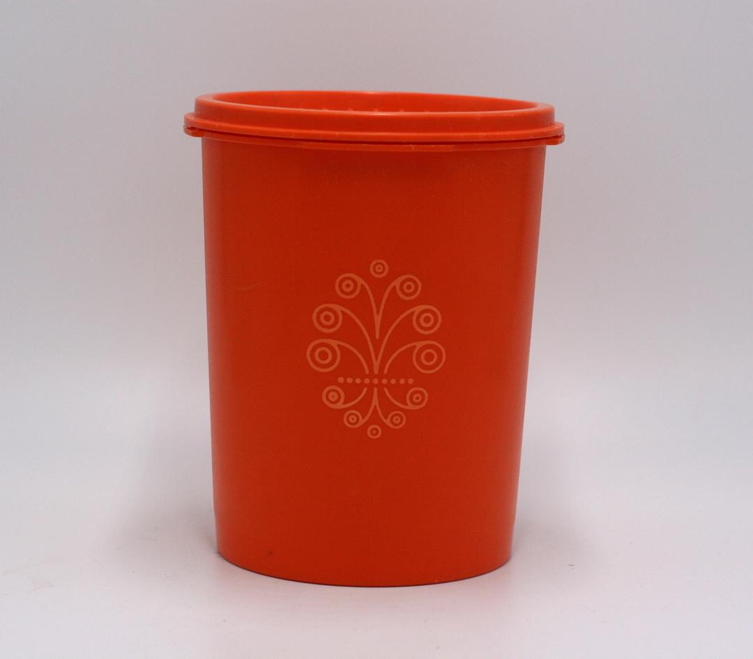 4 Vintage Tupperware Canisters, 1970s Orange Servalier Canister Set, 4  Nesting Kitchen, A GoGo Vintage