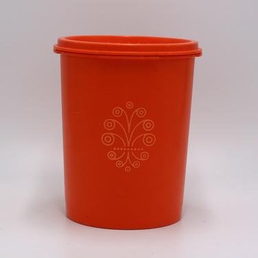 Boîte Tupperware Soleil Vintage, Années 70, Couleur Orange, Plastique