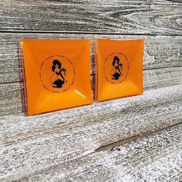 1960's The Playboy Club Orange Glass Ashtray, Leroy | Good's