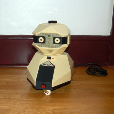 Andy the Personality Robot by Axlon, Nolan Bushnell, Atari Founder ~ 1980's, Very Rare, Androbots Andy, ONLY around 2,300 Sold ~ Sold As Is 