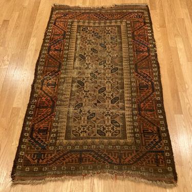 Antique Rug, 3' 1 x 5' 2 Brown