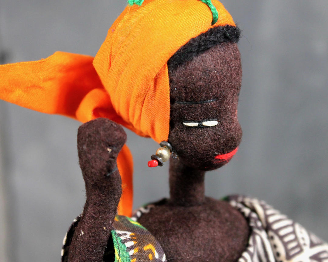 Gorgeous Hand Made Senegalese Doll - Traditional Dress - Wire | Bixley ...