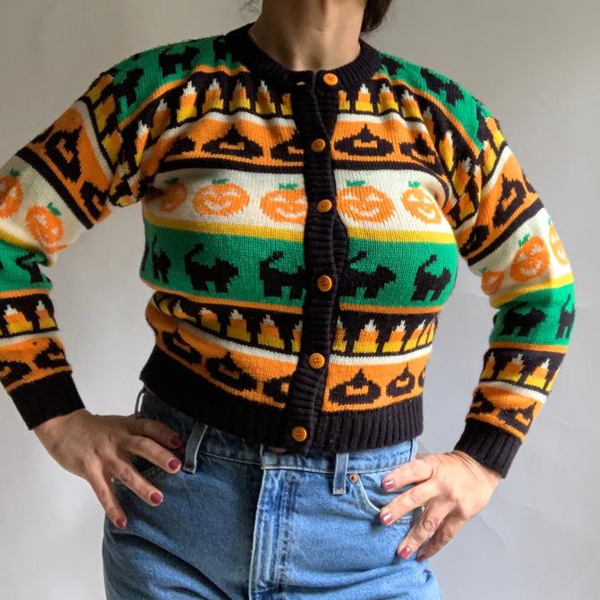 Vintage high quality Halloween cardigan