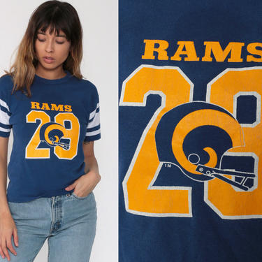 Vintage 90s St Louis Rams T-Shirt Medium NFL Football Salem USA