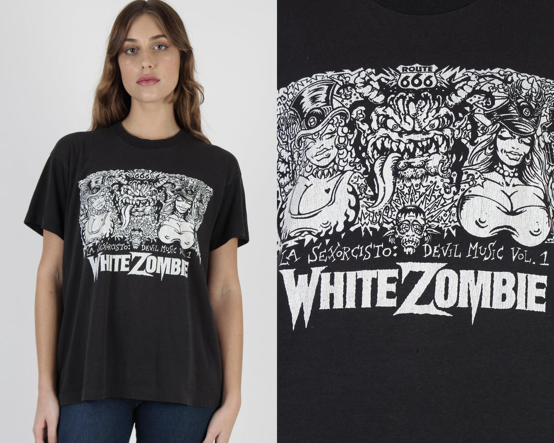 Vintage White Zombie La Sexorcisto Devil Music Concert T Shirt
