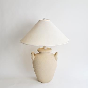 Vintage 1988 Textured Plaster Table Lamp by Dynasty Classics Corp 