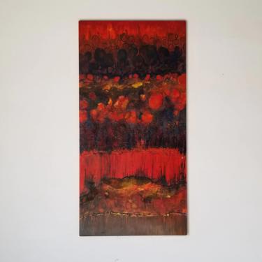 Large Modern Mixed Media Expressionist Abstract Painting by Jane Gracy . 