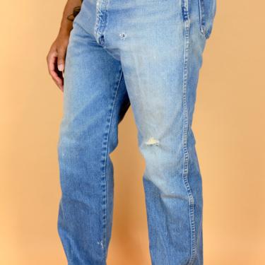 Vintage Wrangler Denim Straight Leg Jeans 32x32 32x31 