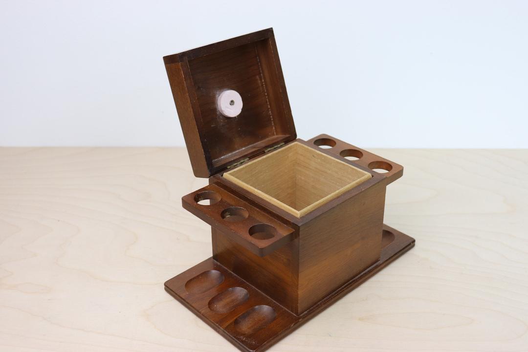 Vintage Wooden Pipe Stand, Wooden Pipe Holder, Pipe Rack North Fork