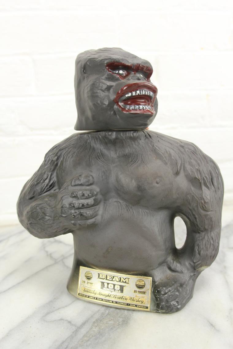 King Kong Jim Beam Whiskey Decanter, 1976 Memory Hole Vintage