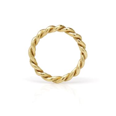 Thick Twist Ring - Solid 18K