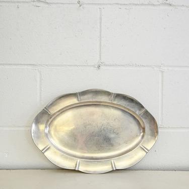 art deco french silver serving tray by gallia