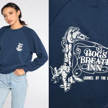 Hog's Breath Inn Sweatshirt Carmel By The Sea Sweatshirt California Sweatshirt 80s Raglan Sleeve Beach Shirt Graphic Pullover 1980s Small 